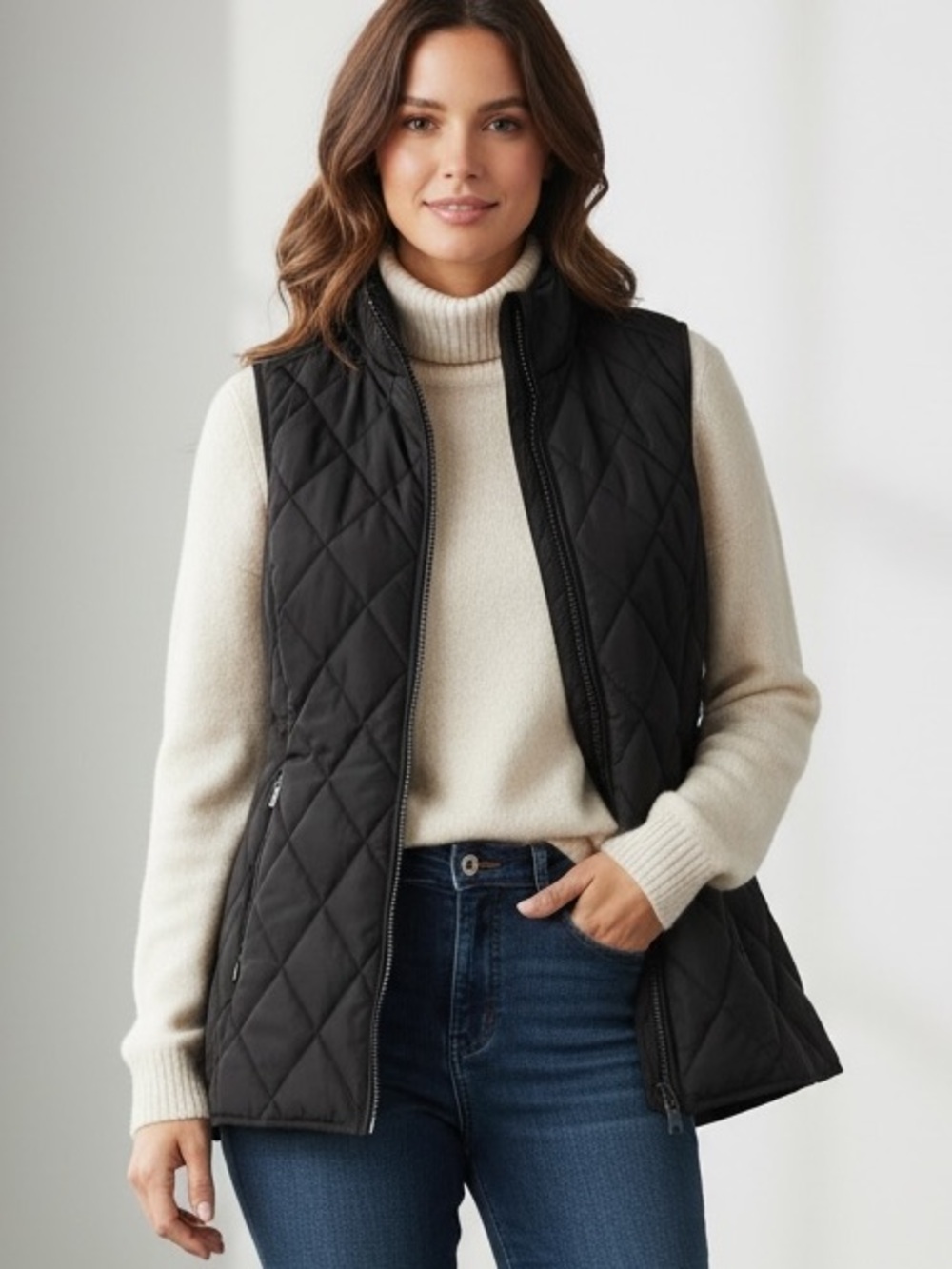 Calvin Klein Zip Up Quilted Puffer Vest